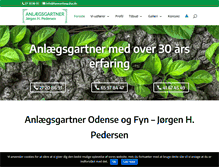 Tablet Screenshot of haveanlaeg-jhp.dk